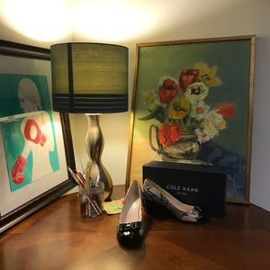 New Cole Haan Elsie Snake Print Wedge, Size 5.5B